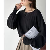 大人のカジュアルを極める。タック編み袖口スリットパフニット | Classical Elf  | 詳細画像11 