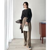 大人のカジュアルを極める。タック編み袖口スリットパフニット | Classical Elf  | 詳細画像13 