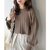 大人のカジュアルを極める。タック編み袖口スリットパフニット | Classical Elf  | 詳細画像15 