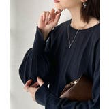 大人のカジュアルを極める。タック編み袖口スリットパフニット | Classical Elf  | 詳細画像18 