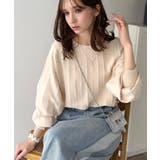 大人のカジュアルを極める。タック編み袖口スリットパフニット | Classical Elf  | 詳細画像3 