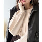 大人のカジュアルを極める。タック編み袖口スリットパフニット | Classical Elf  | 詳細画像5 