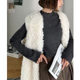 華奢見え叶える程よいフィット感。配色メロウリブニットトップス（長袖） | Classical Elf  | 詳細画像26 