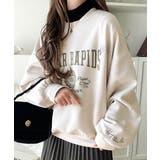 今っぽカジュアルの本命スウェット♪エンブレム風らくがき刺繍入りフロッキープリント… | Classical Elf  | 詳細画像27 