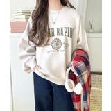 今っぽカジュアルの本命スウェット♪エンブレム風らくがき刺繍入りフロッキープリント… | Classical Elf  | 詳細画像31 