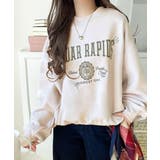 今っぽカジュアルの本命スウェット♪エンブレム風らくがき刺繍入りフロッキープリント… | Classical Elf  | 詳細画像32 