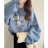 今っぽカジュアルの本命スウェット♪エンブレム風らくがき刺繍入りフロッキープリント… | Classical Elf  | 詳細画像44 