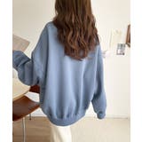 今っぽカジュアルの本命スウェット♪エンブレム風らくがき刺繍入りフロッキープリント… | Classical Elf  | 詳細画像46 