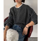 チャコール | レトロデザインに釘付け！ピグメント加工刺繍ロゴ裏毛オーバーサイズプルオーバー（長… | Classical Elf 