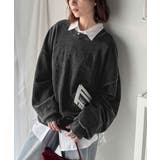 レトロデザインに釘付け！ピグメント加工刺繍ロゴ裏毛オーバーサイズプルオーバー（長… | Classical Elf  | 詳細画像12 