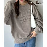 レトロデザインに釘付け！ピグメント加工刺繍ロゴ裏毛オーバーサイズプルオーバー（長… | Classical Elf  | 詳細画像16 