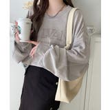 レトロデザインに釘付け！ピグメント加工刺繍ロゴ裏毛オーバーサイズプルオーバー（長… | Classical Elf  | 詳細画像24 