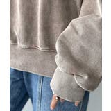 レトロデザインに釘付け！ピグメント加工刺繍ロゴ裏毛オーバーサイズプルオーバー（長… | Classical Elf  | 詳細画像28 