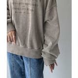 レトロデザインに釘付け！ピグメント加工刺繍ロゴ裏毛オーバーサイズプルオーバー（長… | Classical Elf  | 詳細画像30 