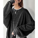 レトロデザインに釘付け！ピグメント加工刺繍ロゴ裏毛オーバーサイズプルオーバー（長… | Classical Elf  | 詳細画像5 