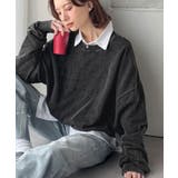 レトロデザインに釘付け！ピグメント加工刺繍ロゴ裏毛オーバーサイズプルオーバー（長… | Classical Elf  | 詳細画像6 