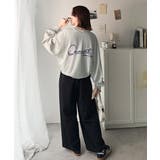 大人カジュアルに最適解。サイン刺繍裏毛スウェット | Classical Elf  | 詳細画像20 