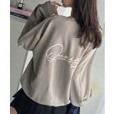 グレージュ | 大人カジュアルに最適解。サイン刺繍裏毛スウェット | Classical Elf 