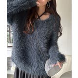 二度見の華やかさ。シャギーニット×ティアードキャミワンピースセット | Classical Elf | 詳細画像29