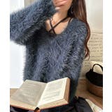 二度見の華やかさ。シャギーニット×ティアードキャミワンピースセット | Classical Elf | 詳細画像31