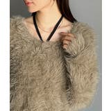 二度見の華やかさ。シャギーニット×ティアードキャミワンピースセット | Classical Elf | 詳細画像34