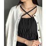 二度見の華やかさ。シャギーニット×ティアードキャミワンピースセット | Classical Elf | 詳細画像37