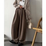 ブラウン | シンプルコーデに動きをプラス♪ダンボールイージーカーブパンツ | Classical Elf 