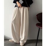 ベージュ | シンプルコーデに動きをプラス♪ダンボールイージーカーブパンツ | Classical Elf 