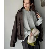 ニュアンスカラーで垢抜けお洒落♪綿100％ガゼット付きワッフルロンT（長袖） | Classical Elf  | 詳細画像12 