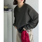 ニュアンスカラーで垢抜けお洒落♪綿100％ガゼット付きワッフルロンT（長袖） | Classical Elf  | 詳細画像15 