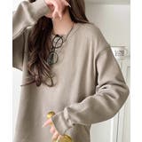 ニュアンスカラーで垢抜けお洒落♪綿100％ガゼット付きワッフルロンT（長袖） | Classical Elf  | 詳細画像22 