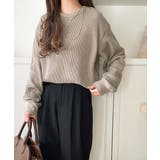 ニュアンスカラーで垢抜けお洒落♪綿100％ガゼット付きワッフルロンT（長袖） | Classical Elf  | 詳細画像26 