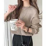 モカ | ニュアンスカラーで垢抜けお洒落♪綿100％ガゼット付きワッフルロンT（長袖） | Classical Elf 