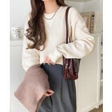 ニュアンスカラーで垢抜けお洒落♪綿100％ガゼット付きワッフルロンT（長袖） | Classical Elf  | 詳細画像3 