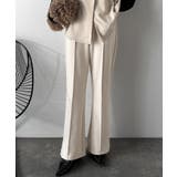 大人脚長シルエット♪ダンボール素材ピンタックフレアパンツ | Classical Elf  | 詳細画像14 