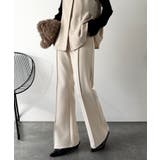 大人脚長シルエット♪ダンボール素材ピンタックフレアパンツ | Classical Elf  | 詳細画像15 