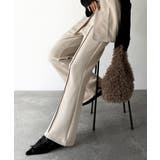 大人脚長シルエット♪ダンボール素材ピンタックフレアパンツ | Classical Elf  | 詳細画像16 