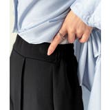 大人脚長シルエット♪ダンボール素材ピンタックフレアパンツ | Classical Elf  | 詳細画像21 