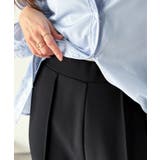 大人脚長シルエット♪ダンボール素材ピンタックフレアパンツ | Classical Elf  | 詳細画像22 