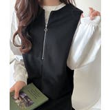 肉厚素材が気になるスタイルをカバー♪前後2wayダンボールハーフジップジャンプス… | Classical Elf  | 詳細画像8 