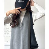 肉厚素材が気になるスタイルをカバー♪前後2wayダンボールハーフジップジャンプス… | Classical Elf  | 詳細画像12 