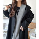 肉厚素材が気になるスタイルをカバー♪前後2wayダンボールハーフジップジャンプス… | Classical Elf  | 詳細画像14 