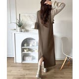 肉厚素材が気になるスタイルをカバー♪前後2wayダンボールハーフジップジャンプス… | Classical Elf  | 詳細画像24 