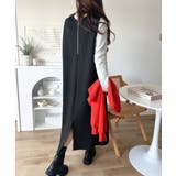 肉厚素材が気になるスタイルをカバー♪前後2wayダンボールハーフジップジャンプス… | Classical Elf  | 詳細画像3 