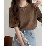 軽やか涼感、さらり抜け感。楊柳ベーシックTシャツ(半袖) | Classical Elf  | 詳細画像28 