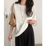 軽やか涼感、さらり抜け感。楊柳ベーシックTシャツ(半袖) | Classical Elf  | 詳細画像3 