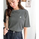 品よく、すっと、毎日に馴染む。オーガニックコットンランダムリブ胸元刺繍Tシャツ（… | Classical Elf  | 詳細画像21 
