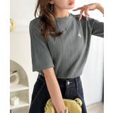 品よく、すっと、毎日に馴染む。オーガニックコットンランダムリブ胸元刺繍Tシャツ（… | Classical Elf  | 詳細画像25 
