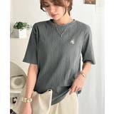 品よく、すっと、毎日に馴染む。オーガニックコットンランダムリブ胸元刺繍Tシャツ（… | Classical Elf  | 詳細画像29 