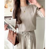 品よく、すっと、毎日に馴染む。オーガニックコットンランダムリブ胸元刺繍Tシャツ（… | Classical Elf  | 詳細画像35 